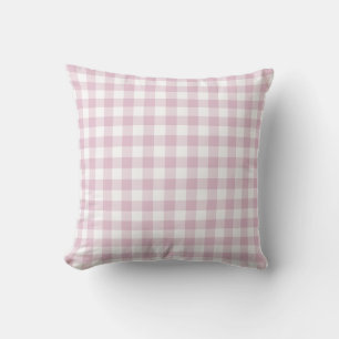 Lilac Gingham Check Soft Cottage Cushion