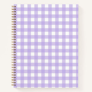 Lilac Gingham Notebook