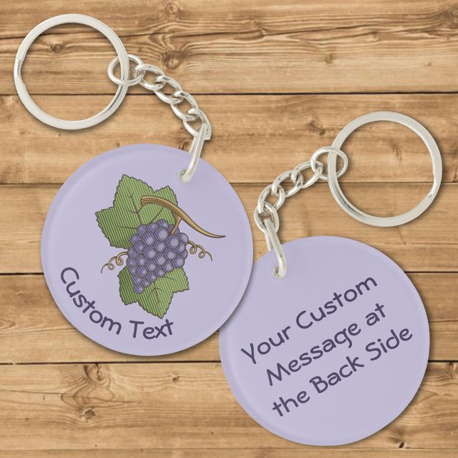 Lilac Grapes Keychain (Creator Uploaded)
