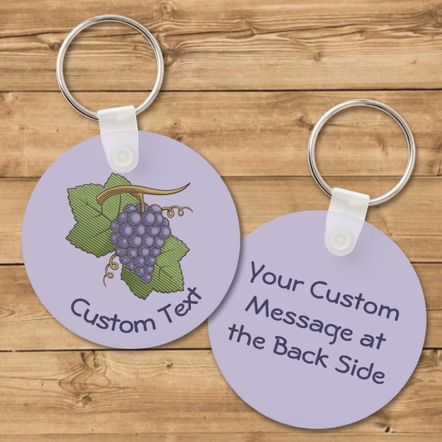 Lilac Grapes Keychain (Creator Uploaded)