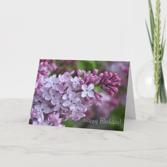 Lilac Greeting Card (Front)