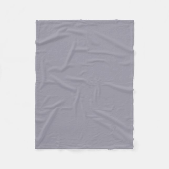 Lilac Grey Fleece Blanket (Front)