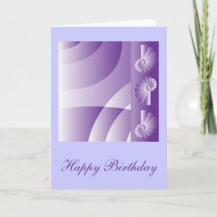 Lilac "Happy Birthday" Design Card