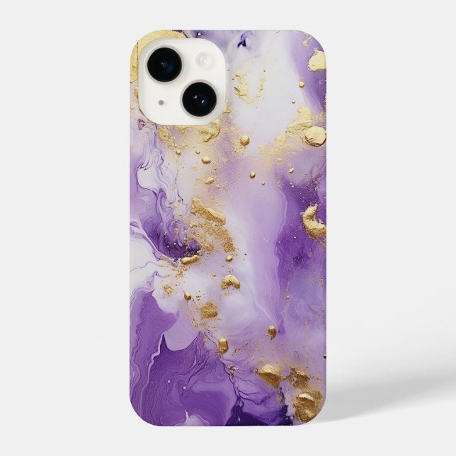 Lilac Haze Marble iPhone Case (Back)