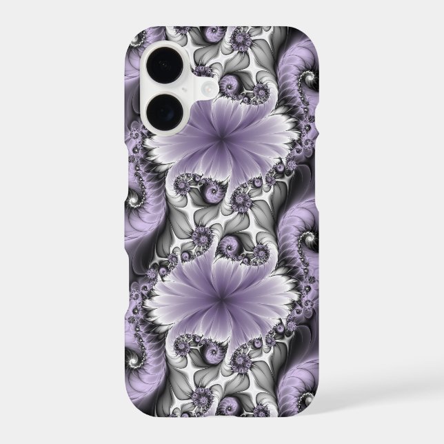 Lilac Illusion Abstract Floral Fractal Art Fantasy (Back)