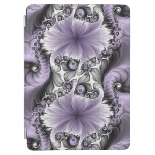 Lilac Illusion Abstract Floral Fractal Art Fantasy iPad Air Cover