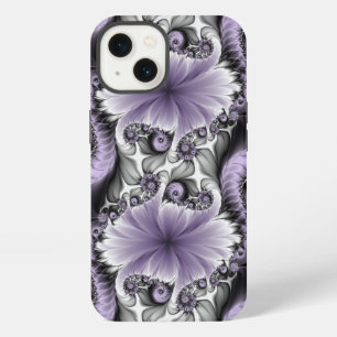 Lilac Illusion Abstract Floral Fractal Art Fantasy iPhone 13 Case