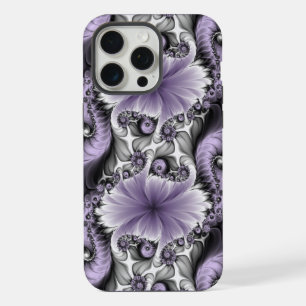 Lilac Illusion Abstract Floral Fractal Art Fantasy iPhone 15 Pro Max Case