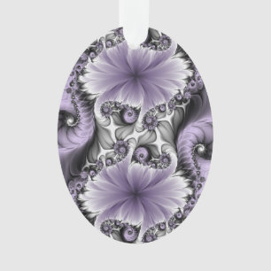Lilac Illusion Abstract Floral Fractal Art Fantasy Ornament