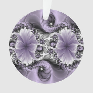 Lilac Illusion Abstract Floral Fractal Art Fantasy Ornament