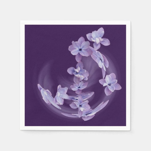 Lilac in circle napkin (Front)
