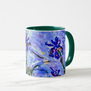 Lilac Irises by Claude Monet Mug