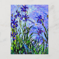 Lilac Irises fine art by Claude Monet,