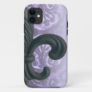 "lilac" iron fleur de lis iPhone 11 case