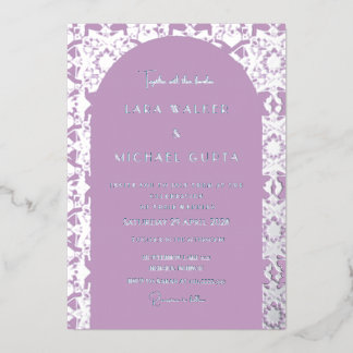 Lilac Italian Geometric Wedding (Solid)