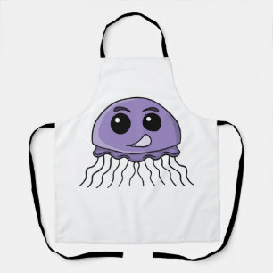 Lilac Jellyfriend Cartoon Apron