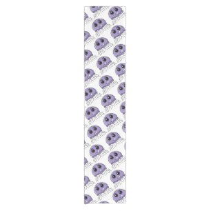 Lilac Jellyfriend Cartoon Short Table Runner