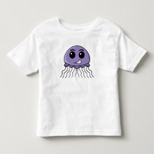 Lilac Jellyfriend Cartoon Toddler T-Shirt