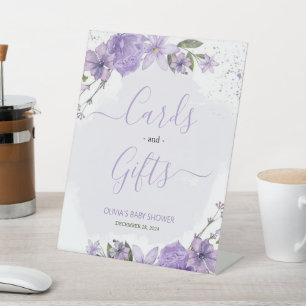 Lilac Lavender Cards and Gifts Sign