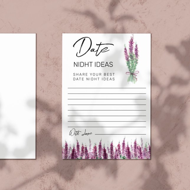 Lilac Lavender Date nidht ideas Paper Sheet (Creator Uploaded)