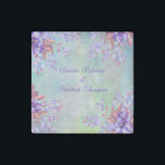 Lilac Lavender Flower Wedding Stone Magnet<br><div class="desc">a gift for the wedding guests</div>