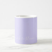Lilac Lavender & White Minimalist Name Custom 015