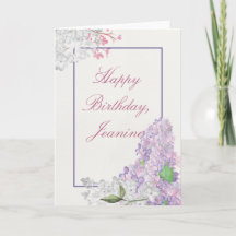 Lilac Loveliness Happy Birthday