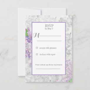 Lilac Loveliness RSVP Card