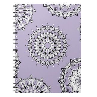 Lilac Mandalas 1 Spiral Notebook