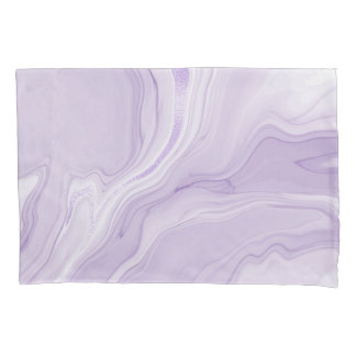 Lilac Marble Pillow Case