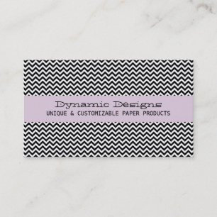 Lilac Modern Chevron Business Card