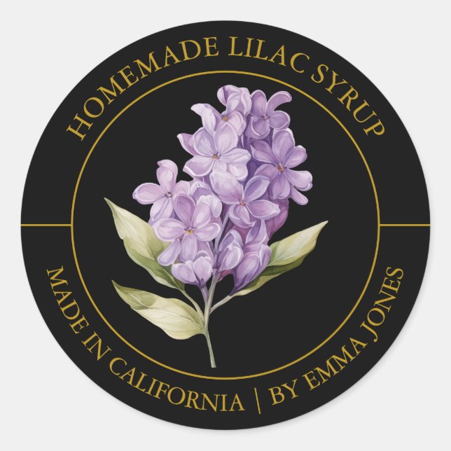 Lilac Modern label (Front)