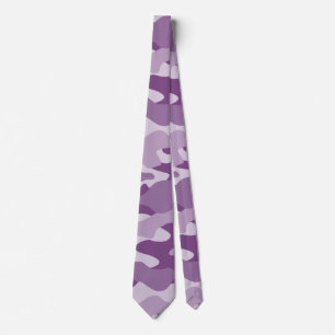 Lilac Monocolor Camo Tie
