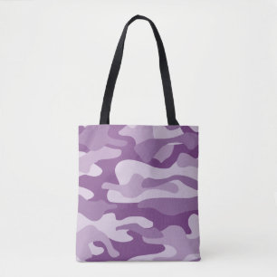 Lilac Monocolor Camo Tote Bag