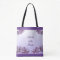 Lilac Mother of the Bride Wedding Tote Bag