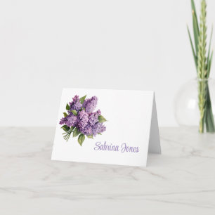 Lilac note card