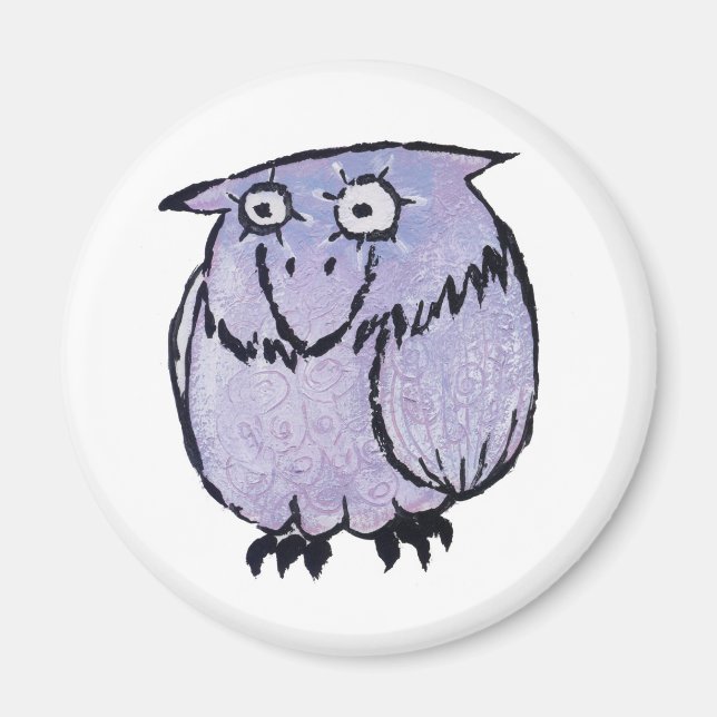 LILAC OWL MAGNET (Front)