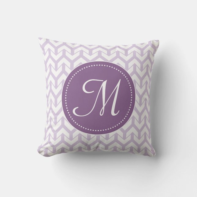 lilac patterned pillow (Front)