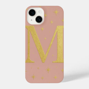 ✨ Lilac Phone Case with Big M & Yellow Stars – Cut
