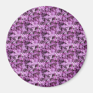 Lilac Photo   Tiled Half Drop   Magnet