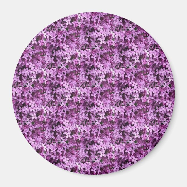 Lilac Photo | Tiled Half Drop | Magnet (Front)