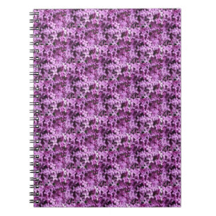 Lilac Photo Tiled Half Drop Notebook