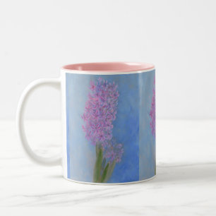 Lilac Pink Hyacinth Beverage Pitcher Two-Tone Coffee Mug