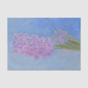 Lilac Pink Hyacinth Flower painting Tissue Paper