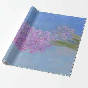 Lilac Pink Hyacinth Flower painting Wrapping Paper