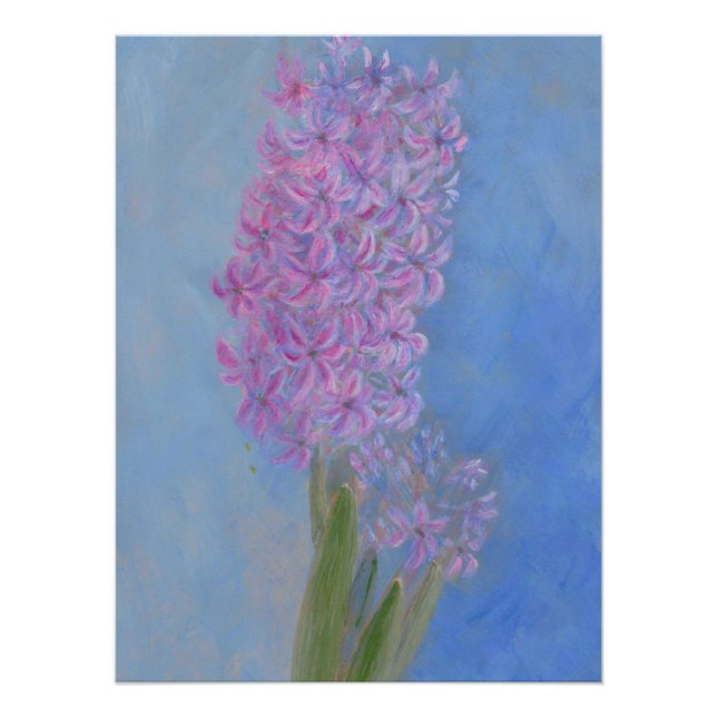 Lilac Pink Hyacinth Poster (Front)
