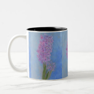 Lilac Pink Hyacinth Two-Tone Coffee Mug