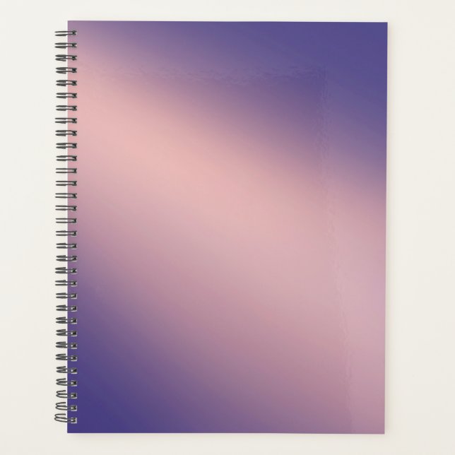 Lilac Pink moonlight ombre effect  Planner (Front)