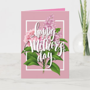 Lilac Pink Mother's Day Card
