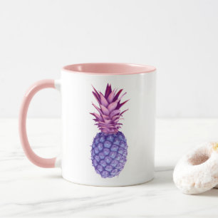 Lilac & Pink Pineapple  Mug